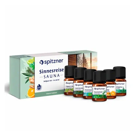 Spitzner Saunaaufguss-Set  Sinnesreise , 6 Flaschen  30 ml