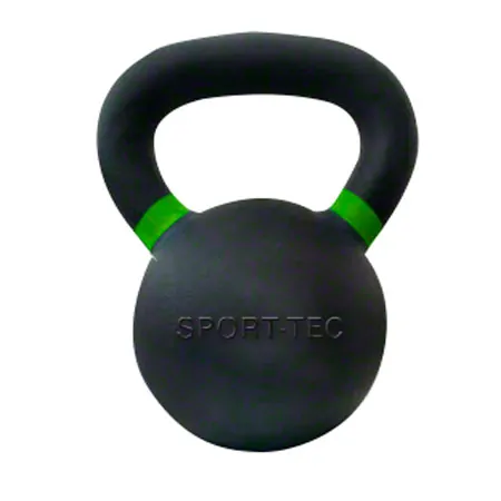 Sport-Tec Kettlebell Powdercoated, 14 kg, schwarz/hellgr�n