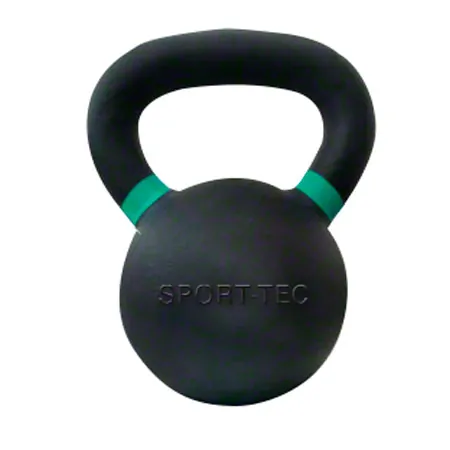Sport-Tec Kettlebell Powdercoated, 16 kg, schwarz/gr�n