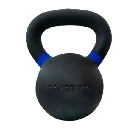 Sport-Tec Kettlebell Powdercoated, 24 kg, schwarz/blau