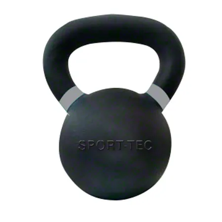 Sport-Tec Kettlebell Powdercoated, 28 kg, schwarz/grau