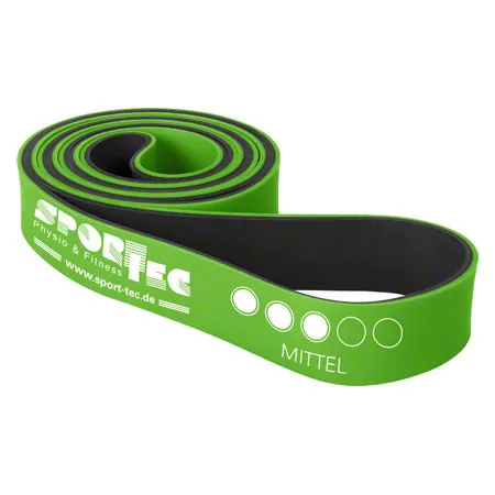 Sport-Tec Powerband aus Latex, LxB 104x3,2 cm, mittel, gr�n