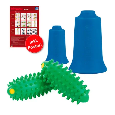 TOGU Tiefenmuskulaturtrainer Brasil + BellaBambi FASZIO Cupping-Set ACTIVE, 4-tlg.