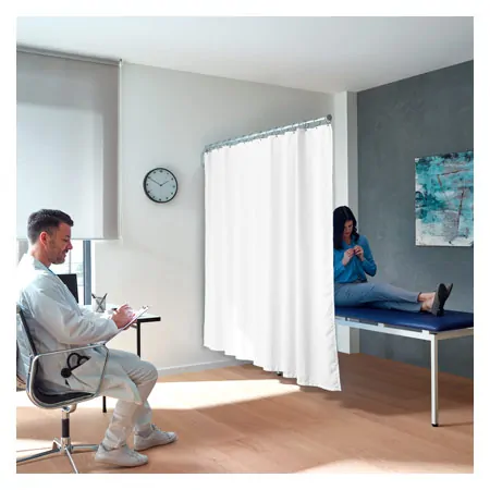 Teleskopsichtschutz 150 cm mit Vorhang 175 cm