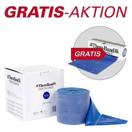 Thera-Band, Aktion: 45,5 m Rolle, extra stark, blau + 5,5 m Rolle, extra stark, blau GRATIS
