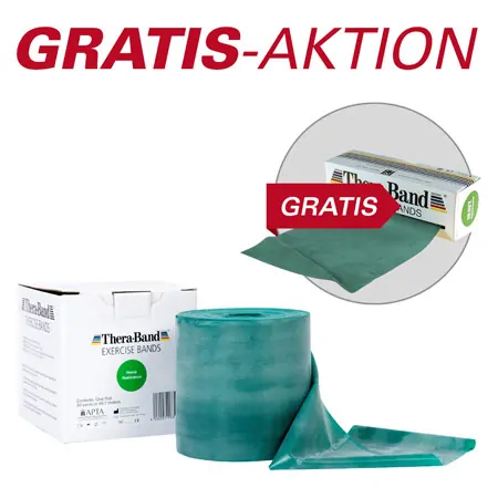 Thera-Band, Aktion: 45,5 m Rolle, stark, grn + 5,5 m Rolle, stark, grn GRATIS