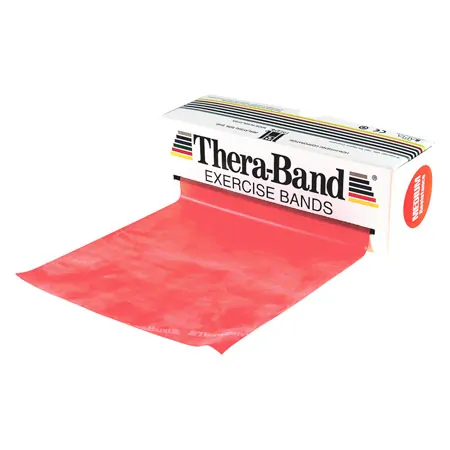 Thera-Band, LxB 5,50 m x 12,8 cm, mittel, rot