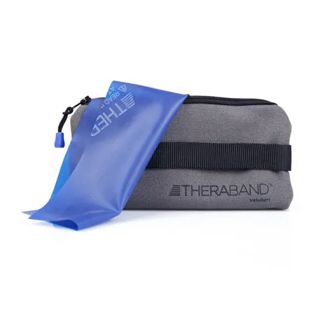 Thera-Band inkl. Tasche und Anleitung, LxB 2,50 mx12,8 cm, extra stark, blau