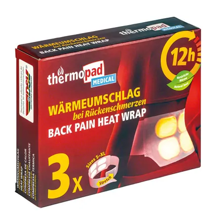 Thermopad W�rmeumschlag bei R�ckenschmerzen, 3er-Box