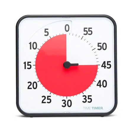 Time Timer Tischuhr mit akustischem Signal, 60 Min., mittel, LxB 18x18 cm
