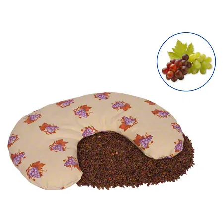 Traubenkern-Nackenhrnchen mit Baumwollbezug, 0.8 kg, 30 x 30 cm