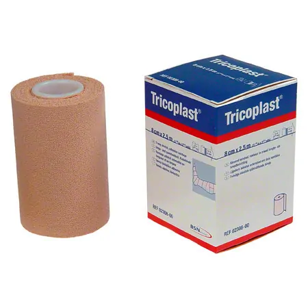 Tricoplast Kurzzugbinde, LxB 2,5 m x 8 cm