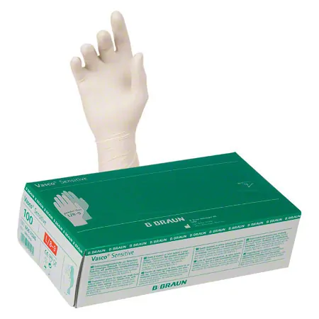 Untersuchungshandschuhe aus Latex, Gr. L/8-9, puderfrei, 100 Stck