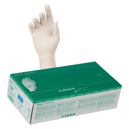 Untersuchungshandschuhe aus Latex, Gr. S/6-7, puderfrei, 100 Stck