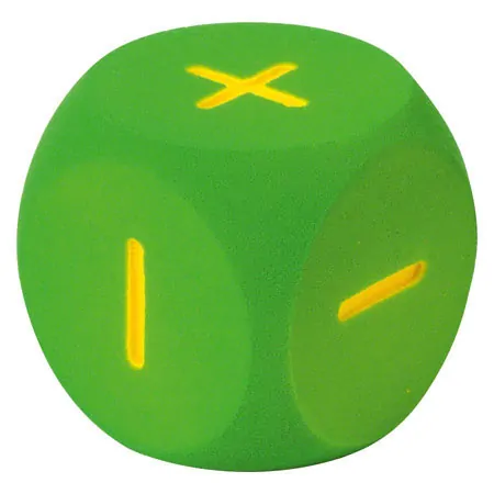 VOLLEY Schaumstoff-Lernw�rfel mit Rechenzeichen (+,-), LxBxH 16x16x16 cm