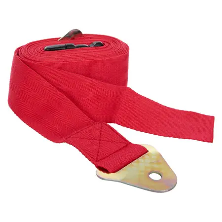 Wandbefestigungsgurt Standard fr Turnmatten 6 m x 50 mm (L x B), mit Schnellsteckverschluss, rot