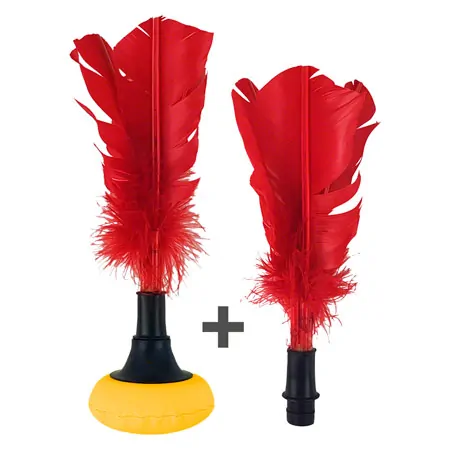 Wurfspiel Indiaca Turnier, 45 g, inkl Ersatzfedergarnitur fr Indiaca