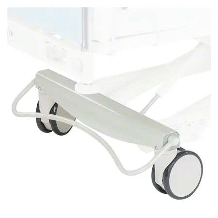 Zentral gebremste Rder fr Lojer ScanAfia Betten, 150 mm