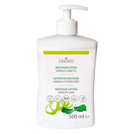 cosiMed Massagelotion Ginkgo-Limette mit Druckspender, 500 ml