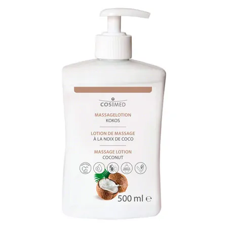 cosiMed Massagelotion Kokos mit Druckspender, 500 ml