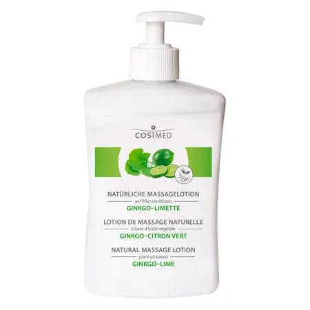 cosiMed Natrliche Massagelotion Ginkgo-Limette mit Druckspender, 500 ml