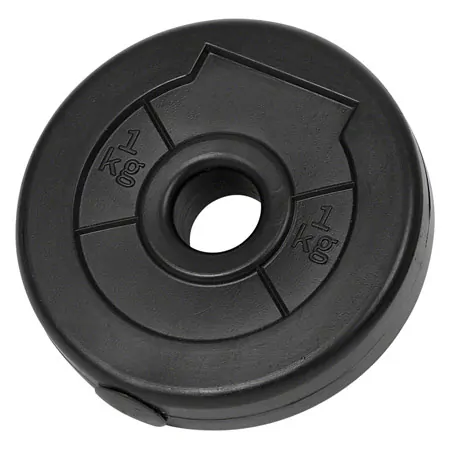 pumpset-Hantelscheibe aus Vinyl, Bohrung  2,7 cm, 1 kg, Stck