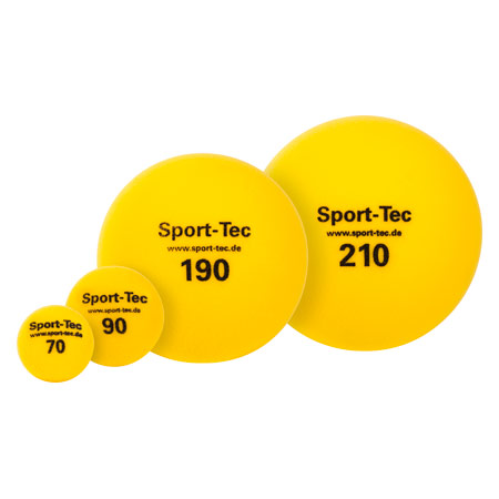Schaumstoffball unbeschichtet, Ø 7 cm, gelb