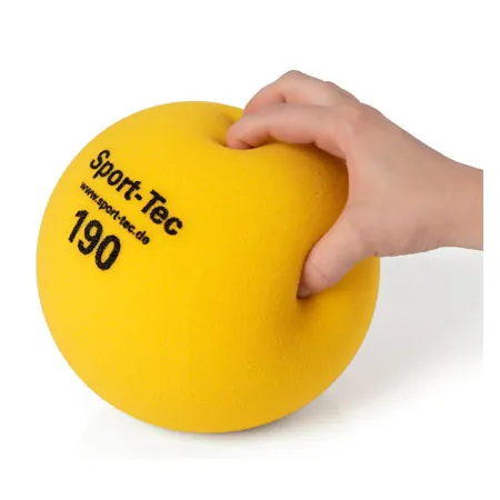 Schaumstoffball unbeschichtet,  19 cm, gelb