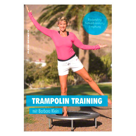 Trampolin, Ø 100 cm, faltbar, inkl. DVD, 60 Min.