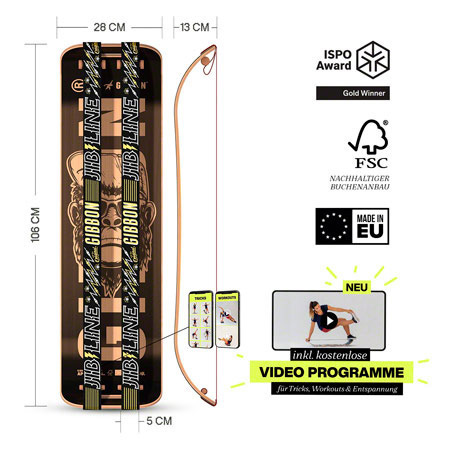 GIBBON Giboard-Set Caesar JIB, Doppelte Slackline