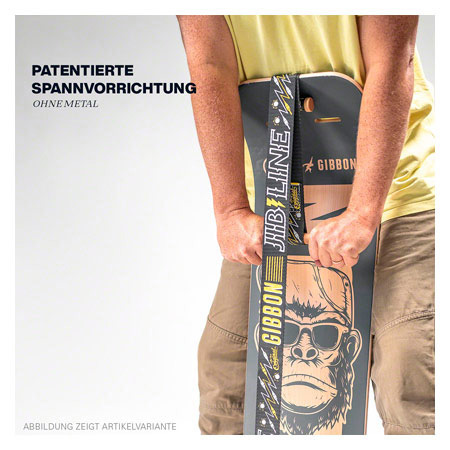 GIBBON Giboard-Set Roots Rocker Travel, Doppelte Slackline