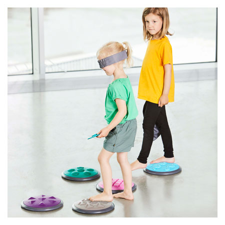 Gonge Taktile Scheiben-Set 2, 12-tlg.: 5x groß ø 27 cm + 5x klein ø 11 cm