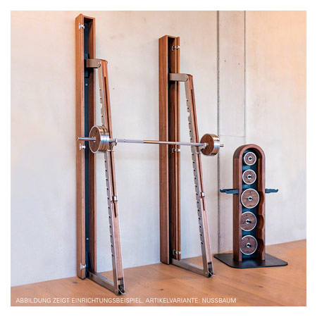 NOHRD SquatRack ausklappbare Hantelablage Esche