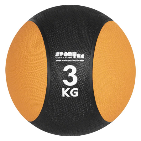 Sport-Tec Medizinball Gewichtsball Trainingsball ř 23 cm, 3 kg, orange __02802