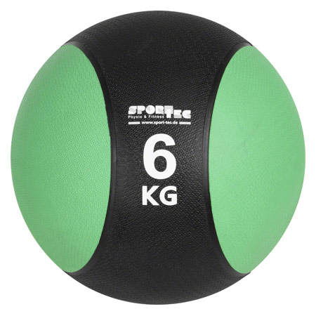 Sport-Tec Medizinball Gewichtsball Trainingsball ř 28 cm, 6 kg, grün __02805