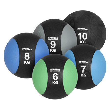 Sport-Tec Medizinball-Set 6-tlg., 6-10 kg inkl. Ständer