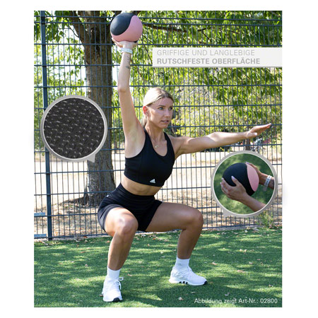 Sport-Tec Medizinball-Set 11-tlg., 1-10 kg inkl. Ständer