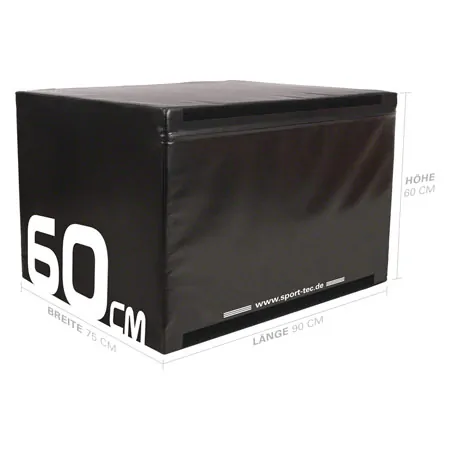 Sport-Tec Sprungtrainer Soft Plyo Box, 60 cm, stapelbar,