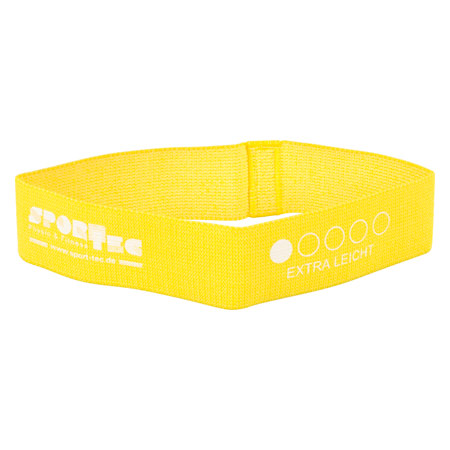 Sport-Tec Fitness-Loop aus Textil, 32x5,8 cm, extra leicht, gelb