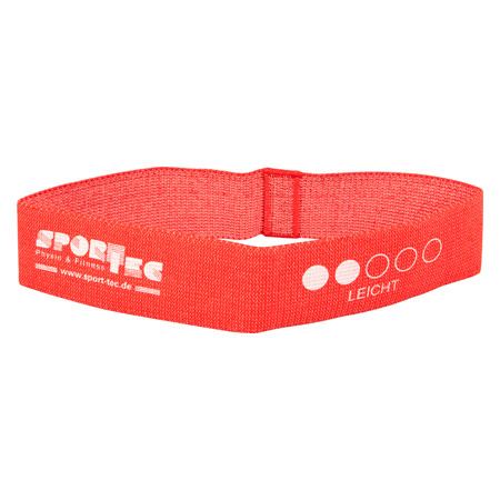 Sport-Tec Fitness-Loop aus Textil, 32x5,8 cm, leicht, rot
