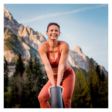 AIREX Pilates- und Yogamatte 190 inkl. Ösen, LxBxH 190x60x0,8 cm