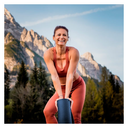 AIREX® Yoga Matte CALYANA Start, L x B x H 185 x 65 x 0,5 cm, ozeanblau