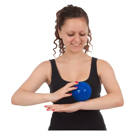 Igel-Ball,  10 cm, blau, mittel