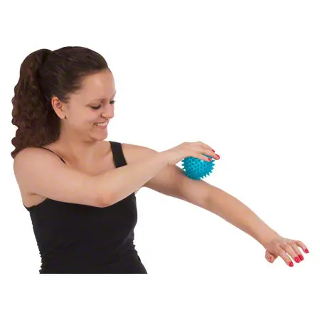 Reflex-Ball,  9 cm, blau-transparent
