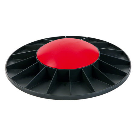 TOGU Balance Board, ø 40 cm, leicht, schwarz/rot