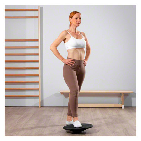 TOGU Balance Board, ø 40 cm, mittel, schwarz/grün