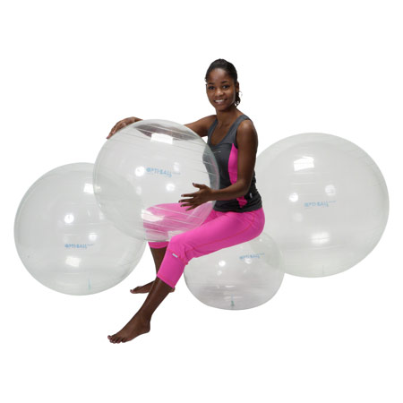 Opti-Ball Gymnastikball transparent, ø 55 cm