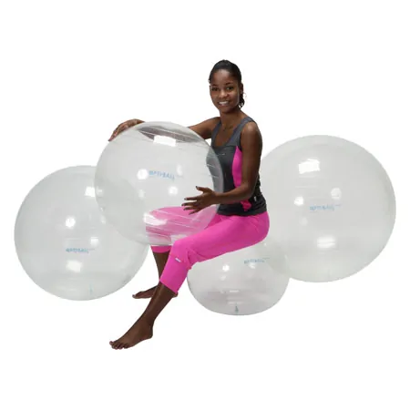 Opti-Ball Gymnastikball transparent,  65 cm
