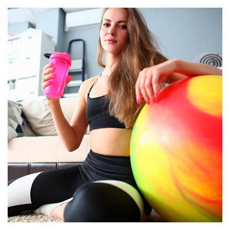 TOGU Gymnastikball Powerball ABS marble, Ø 65 cm, bunt