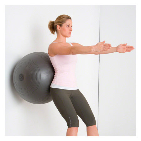TOGU Gymnastikball Powerball Challenge ABS, ø 55-65 cm, silber-grau